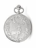 Taschenuhr Lorenz Herr in Stahl 030223AA - 030223AA